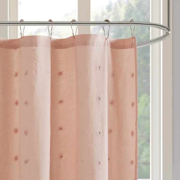 Cotton Jacquard Pom Shower Curtain, Urban Barn Shower Curtains