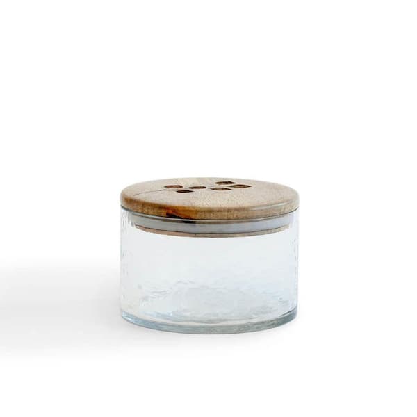 Glass 700ml Kitchen Canisters & Jars with Wood Lid
