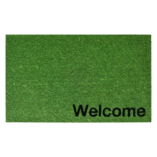 Calloway Mills Collins Green Pastel Welcome Doormat, 17" x 29"
