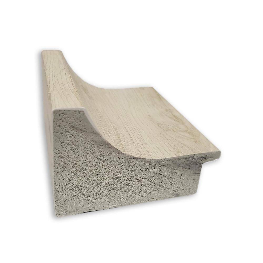 Regal Birch Cream Rustic Rectangular Wall Mirror 41.82" x 52.2"