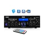 200-Watt Bluetooth LCD Home Stereo Amplifier Receiver with Remote and FM Antenna