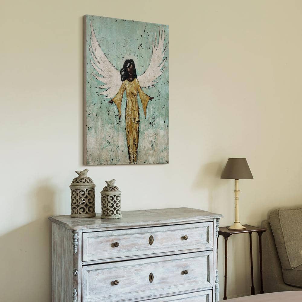 Earthly Angel II 24" x 36" Hand-Finished Ash Wood Wall Art