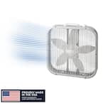 Lasko 20 in. 3 Speed Box Fan in White for Bedrooms, Living Rooms