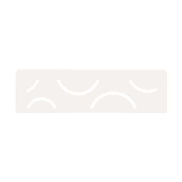 Schluter Shelf-N Matte White Coated Aluminum Curve Niche Shelf