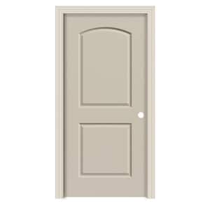 JELD-WEN 30 in. x 80 in. Caiman Primed Left-Hand Smooth Hollow Core ...