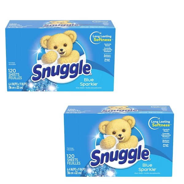 Snuggle Blue Sparkle Fabric Conditioning Dryer Sheets (120-Count) (2 Pack)