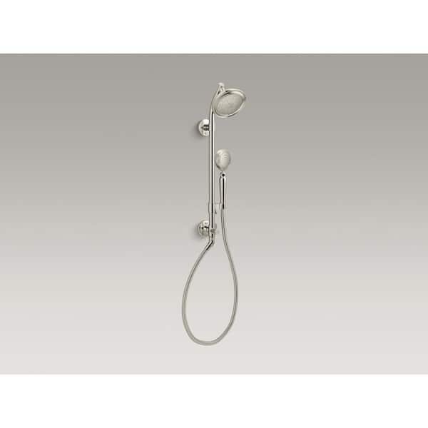 KOHLER Hydrorail-S 1-Spray Shower Column Kit with Artifacts 2.5 Gpm Showerhead and Handshower in Vibrant Polished Nickel