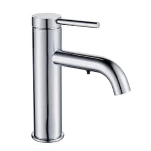 Single Handle Single Hole Bathroom Faucet withAutomatic Soap Dispenser in Chrome