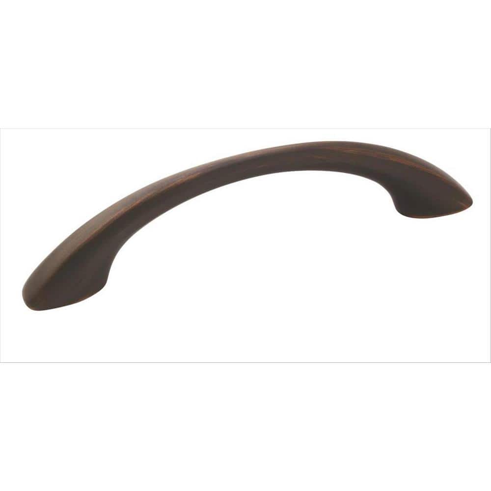 Vaile 3-3/4 in. (96mm) Modern Oil-Rubbed Bronze Arch Cabinet Pull (25-Pack)