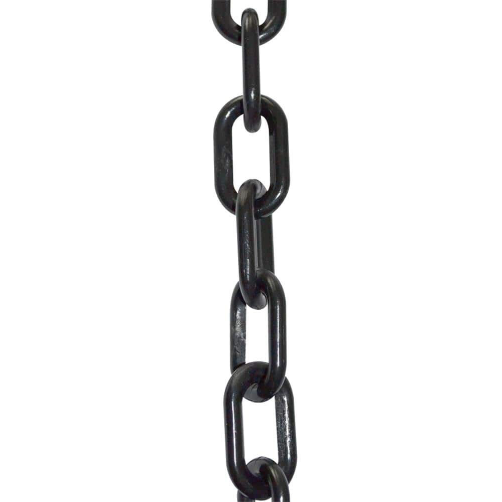 Mr. Chain 2 in. (#8, 51 mm) x 10 ft. Black Plastic Chain 50003-10 - The  Home Depot