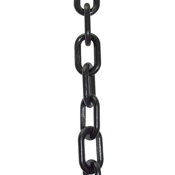 Mr. Chain 2 in. (#8, 51 mm) x 25 ft. Black Plastic Chain