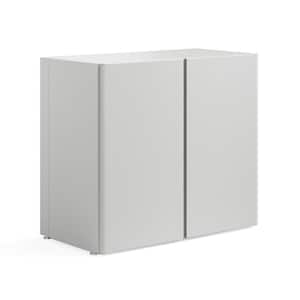 36 in. W x 31 in. H x 18 in. D 2-Shelf Steel Freestanding Cabinet in Cloud White