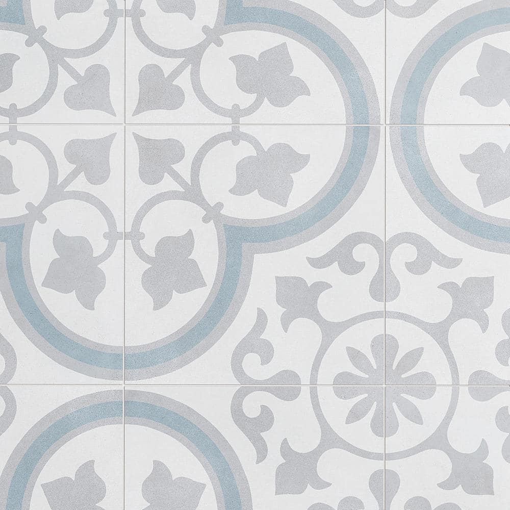 Agave 9" x 9" Multicolor Matte Porcelain Tile