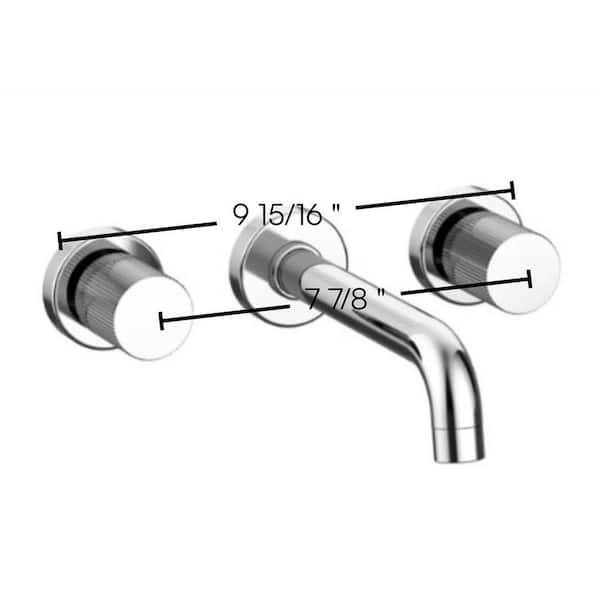 LaToscana Alessandra 2-Handle 8 in. Widespread Wall Mounted Faucet