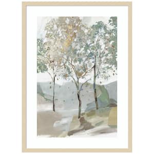 "Breezy Landscape Trees II" by Allison Pearce 1-Piece Wood Framed Giclee Nature Art Print 33 in. x 24 in.