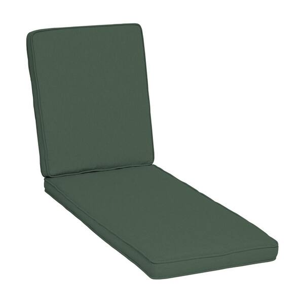 ARDEN SELECTIONS Oasis 21 in. x 71 in. Outdoor Chaise Cushion in Olive Green