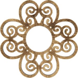 16 in. O.D. x 5-1/2 in. I.D. x 1/2 in. P Cohen Architectural Grade PVC Pierced Ceiling Medallion
