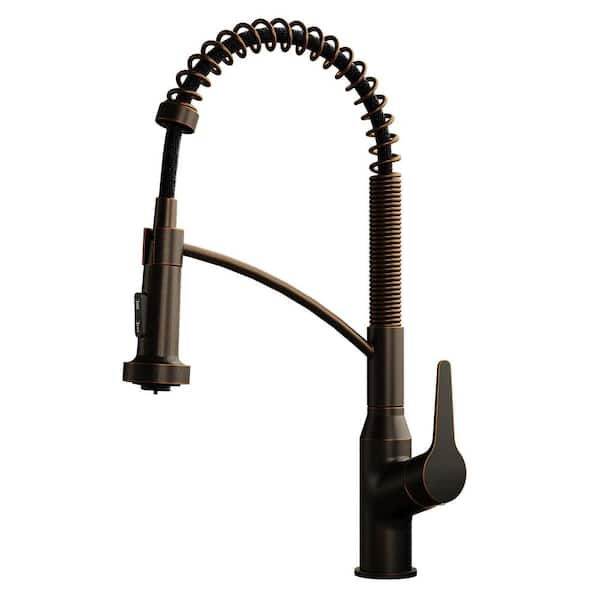 Karran Scottsdale Single Handle Pull-Down Sprayer Kitchen Faucet in Oil Rubbed Bronze