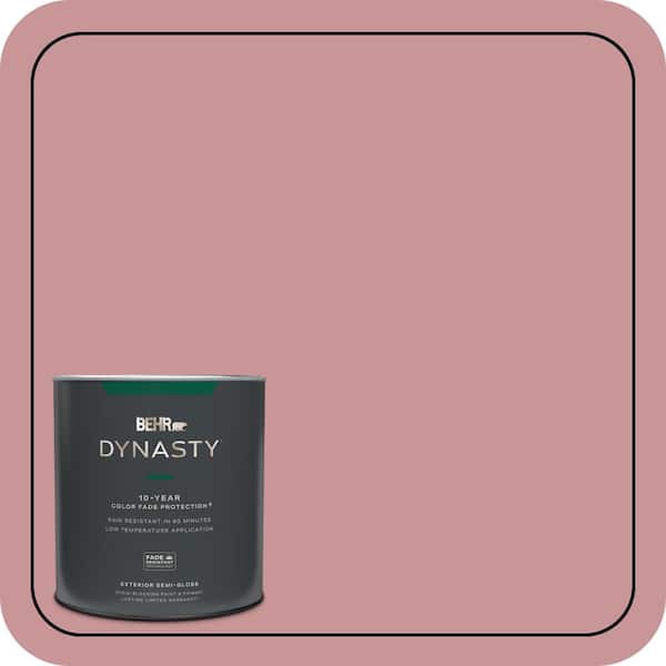 1 qt. #S140-4A Dusty Rose Semi-Gloss Enamel Exterior Stain-Blocking Paint and Primer