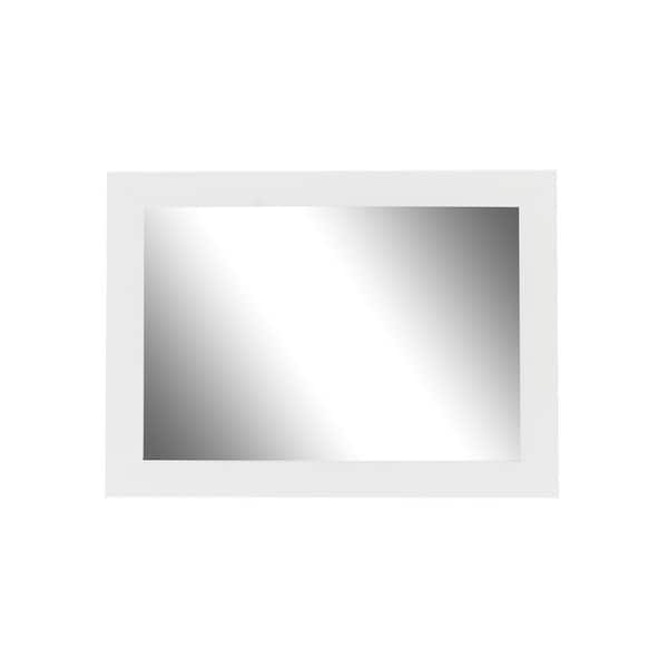 Hitchcock Butterfield Sanibel 29.75 in. x 65.75 in. Modern Rectangle Framed White Full-Length Decorative Mirror