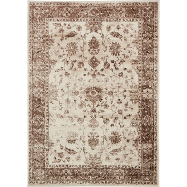 Unique Loom Rushmore Lincoln Ivory 7' 0 x 10' 0 Area Rug