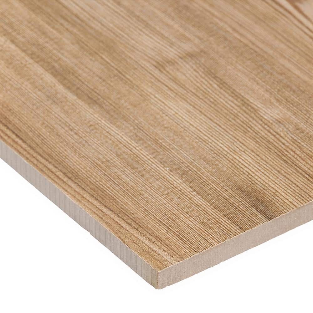 Teakwood 8" x 48" Matte Brown Porcelain Tile