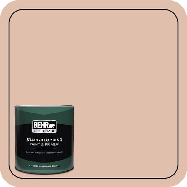 BEHR ULTRA 1 qt. #S200-2 Cinnamon Tea Semi-Gloss Enamel Exterior Paint & Primer