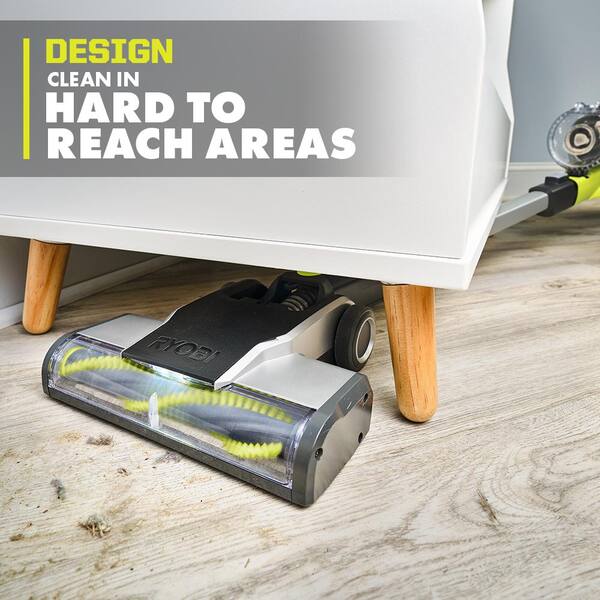 RYOBI ONE+ 18V Cordless Stick Vacuum Cleaner Kit with 4.0 Ah