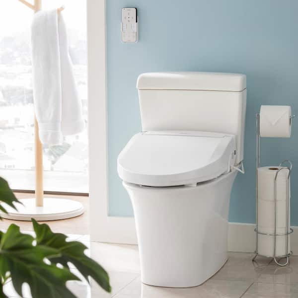 Swash Select Electric Bidet Seat for Elongated Toilets in White with Warm Air Dryer and Deodorizer