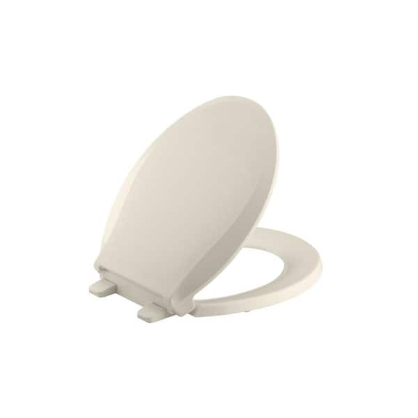 KOHLER Cachet Round Closed Front Toilet Seat In Almond 7316-47 - The ...