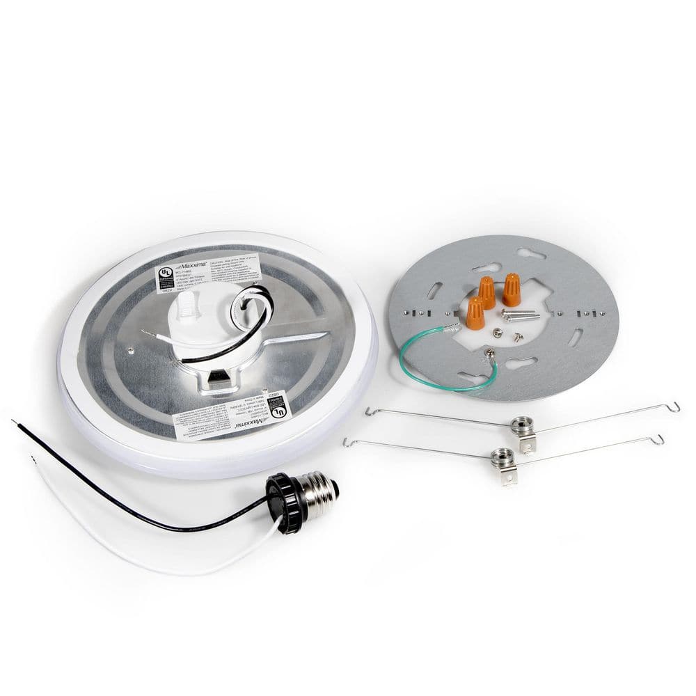 8-Inch White Polycarbonate Round LED Ceiling Light