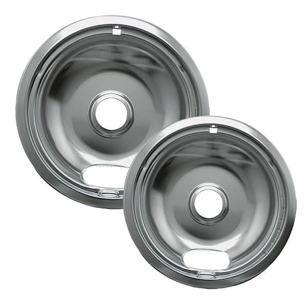 Range Kleen 6 in. Small and 8 in. Large Drip Bowl Plated (2-Pack)