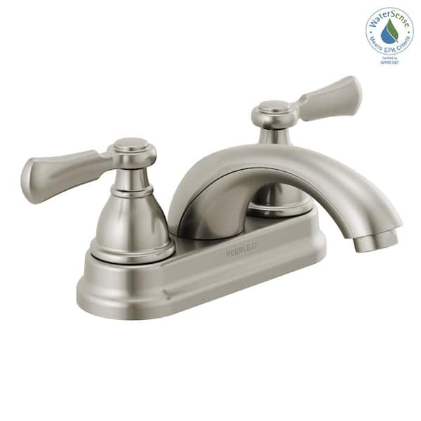 Peerless Elmhurst 4 in. Centerset 2-Handle Bathroom Faucet in