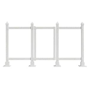 新品FENCE OF DEFENSE『REUNITED&STARTING… SnapFence Quick Assembly, White PVC Modular Surface-Mount Fence