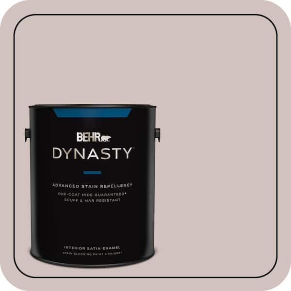 BEHR DYNASTY 1 gal. #N130-2 Ash Rose Satin Enamel Stain-Blocking Interior Paint and Primer