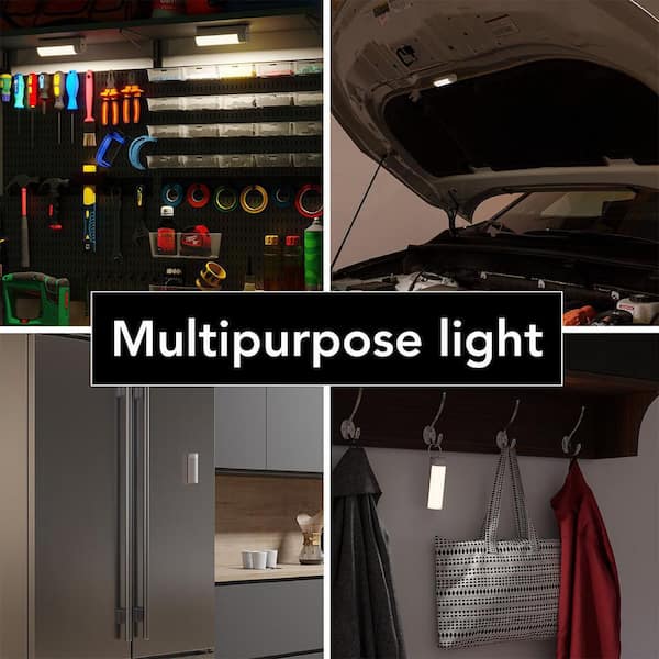 5 in. Rechargeable Battery Dimmable Bright White LED White Portable Task Light (2-Pack)