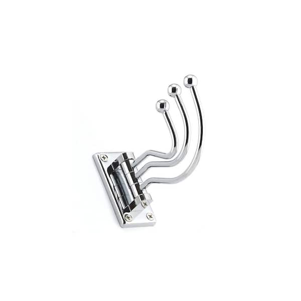 Nystrom 3 in. (77 mm) Chrome Utility Wall Mount Swivel Hook