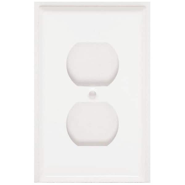 Mulberry White 1-Gang Duplex Outlet Wall Plate (1-Pack)