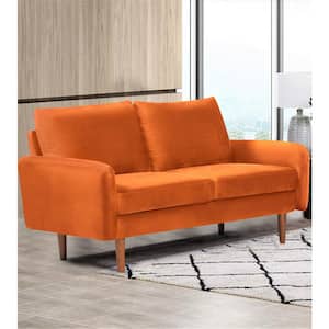 Furniture of America Amity 65 in. Light Oak Fabric 2-Seater Loveseat with  Loose Pillow Back IDF-9981-LV - The Home Depot
