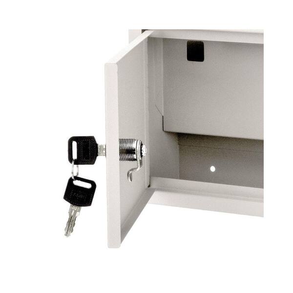 AdirOffice Medium Size White Steel Multi-Purpose Suggestion Drop