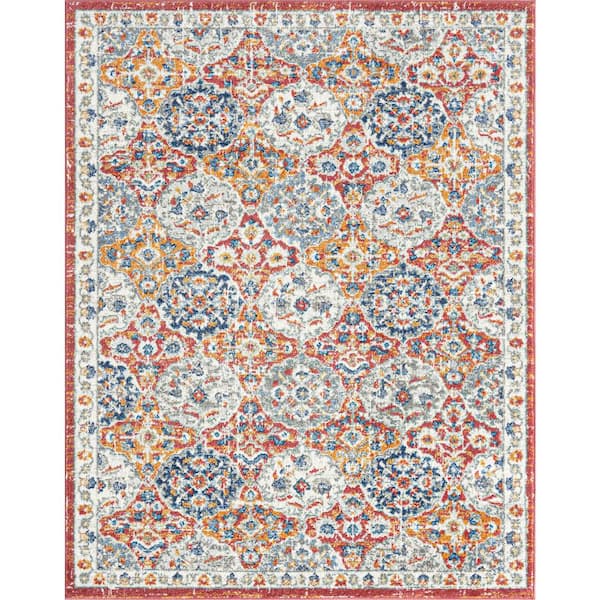 Chelsea Multi 9 ft. x 12 ft. Oriental Indoor Area Rug