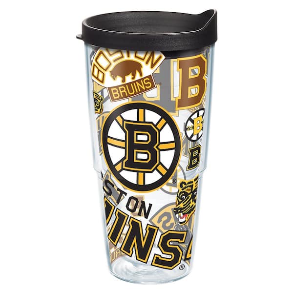 Boston Warehouse 24oz Insulated Tumblers, Clear, Set of 4