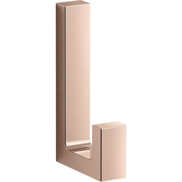 Draft Wall Mounted Robe Hook in Vibrant Rose Gold