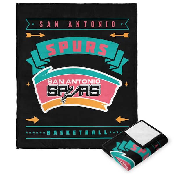 THE NORTHWEST GROUP NBA Hardwood Classic Spurs Multicolor Polyester Silk Touch Throw Blanket