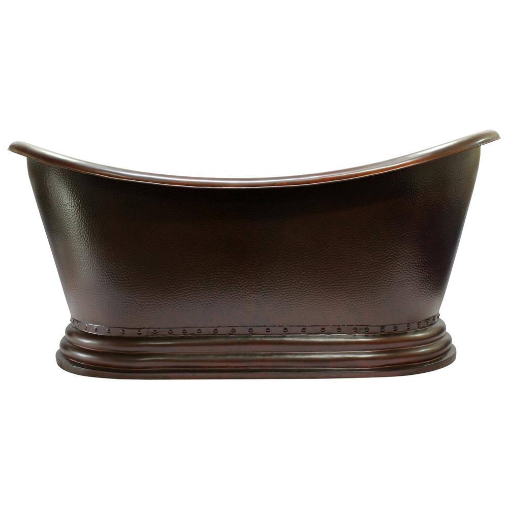 Celaya 66 in. Copper Double Slipper Flatbottom Non-Whirlpool Bathtub in Mexican Finish price history on PriceWatchPro