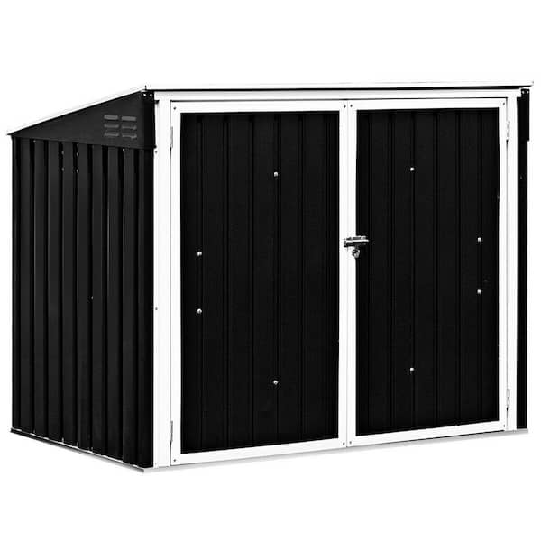 6 ft. W x 3 ft. D Metal Shed Storage Shed with Double Door (13.6 sq. ft. )