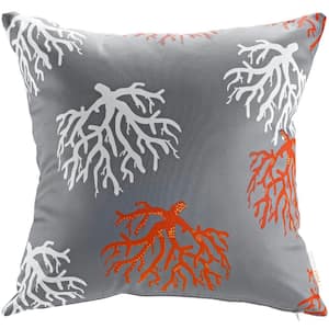 Square Outdoor Throw Pillow in Orchard