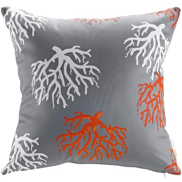 MODWAY Square Outdoor Throw Pillow in Orchard