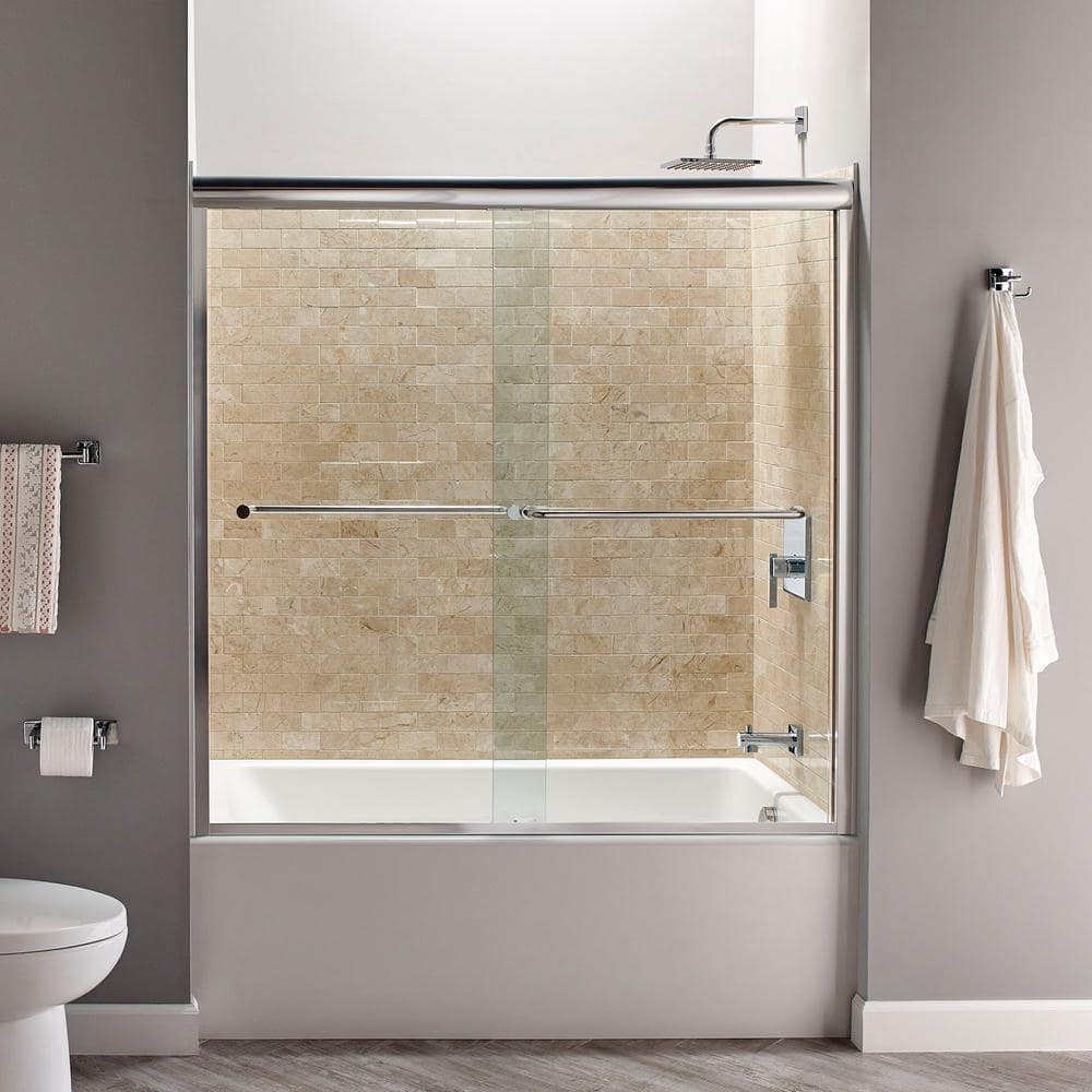 Studio 60'' White Acrylic Alcove Soaking Bathtub