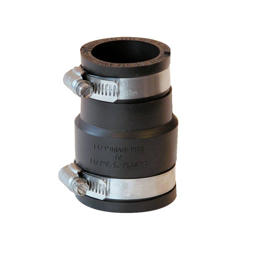 Fernco Plumbers Rubber Repair Coupling 1-3/4" X 2-1/4" OD Pipe E-50